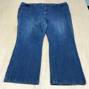 liz&me straight curvy jeans size 10plus size fits women 26w-28w  blue women